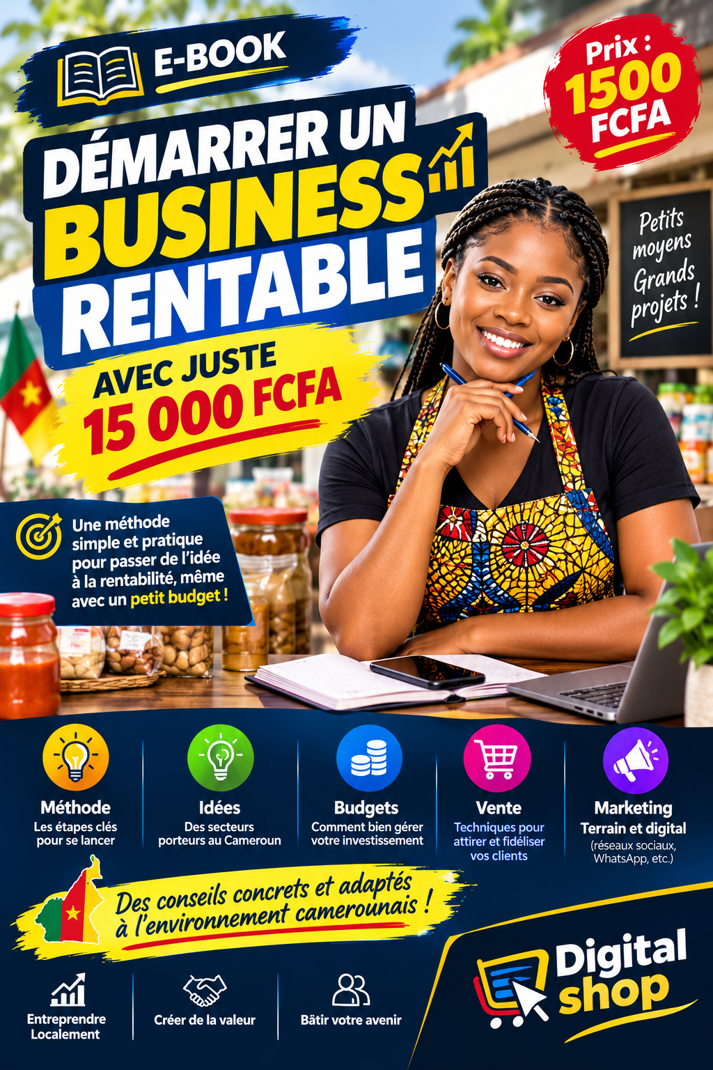 DÉMARRER UN BUSINESS RENTABLE AVEC JUSTE 15 000 FCFA